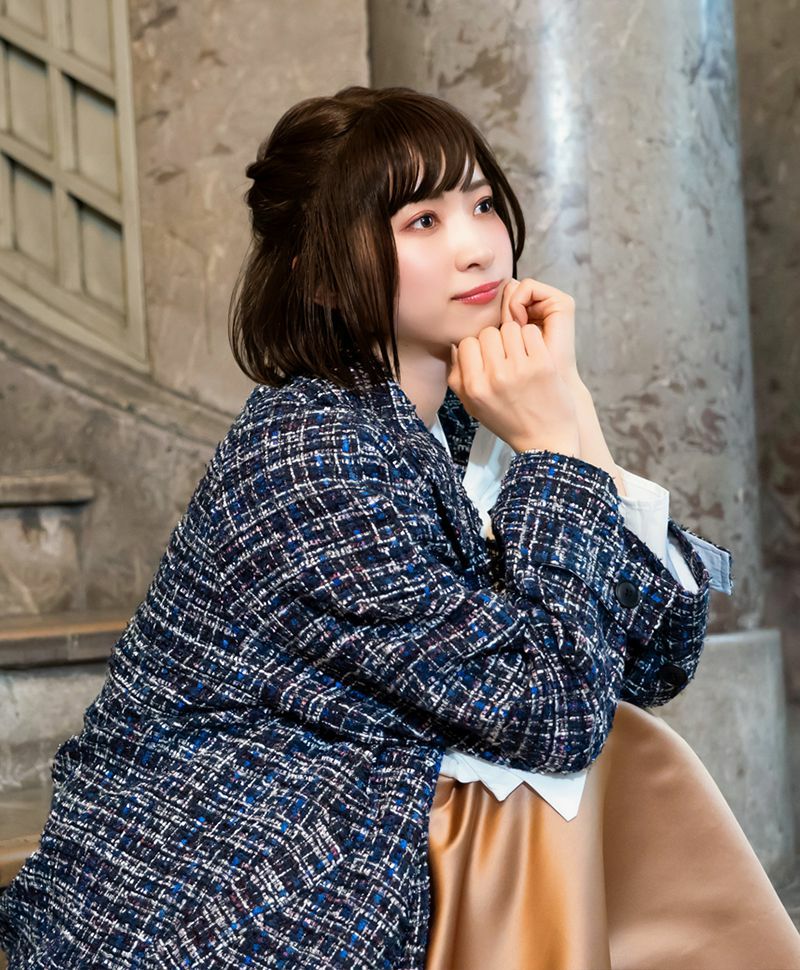 【公式サイト限定】PRISILA Limi手植えオールウィッグ(人毛ミックス)【シェリーボブ】品番/LA-003　カラー/ZNB:人毛ミックスナチュラルブラウン　着用イメージ2