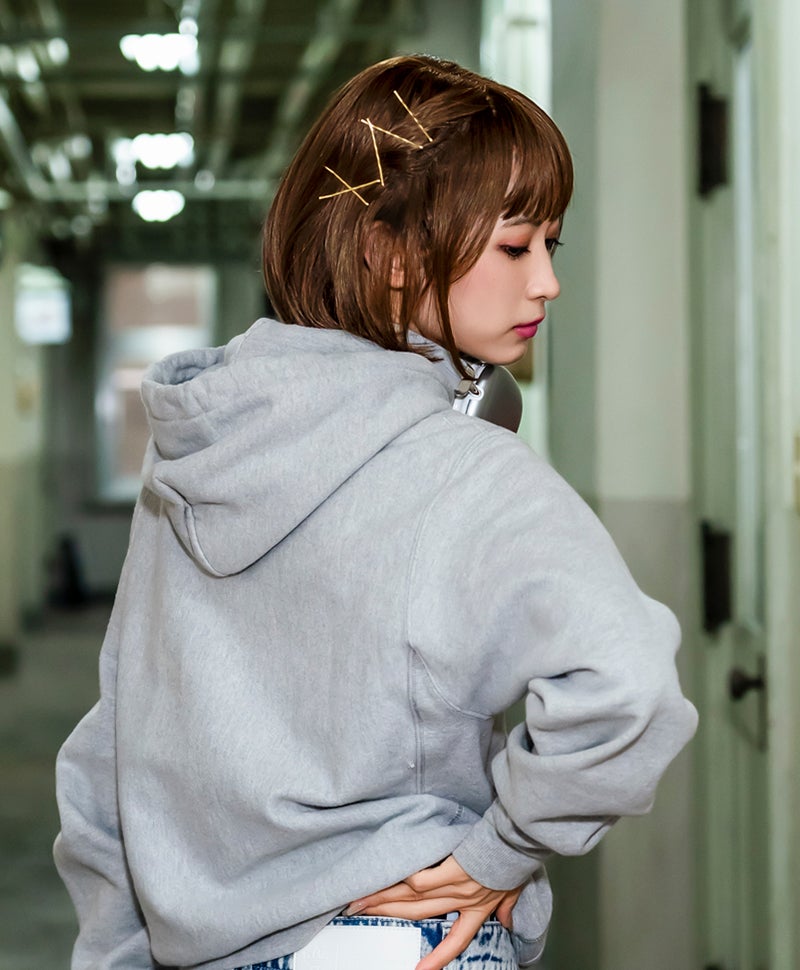 【公式サイト限定】PRISILA Limi手植えオールウィッグ(人毛ミックス)【シェリーボブ】LA-003(S・Mサイズあり) モデル着用イメージ カラーZMB:人毛ミックスマロンブラウン