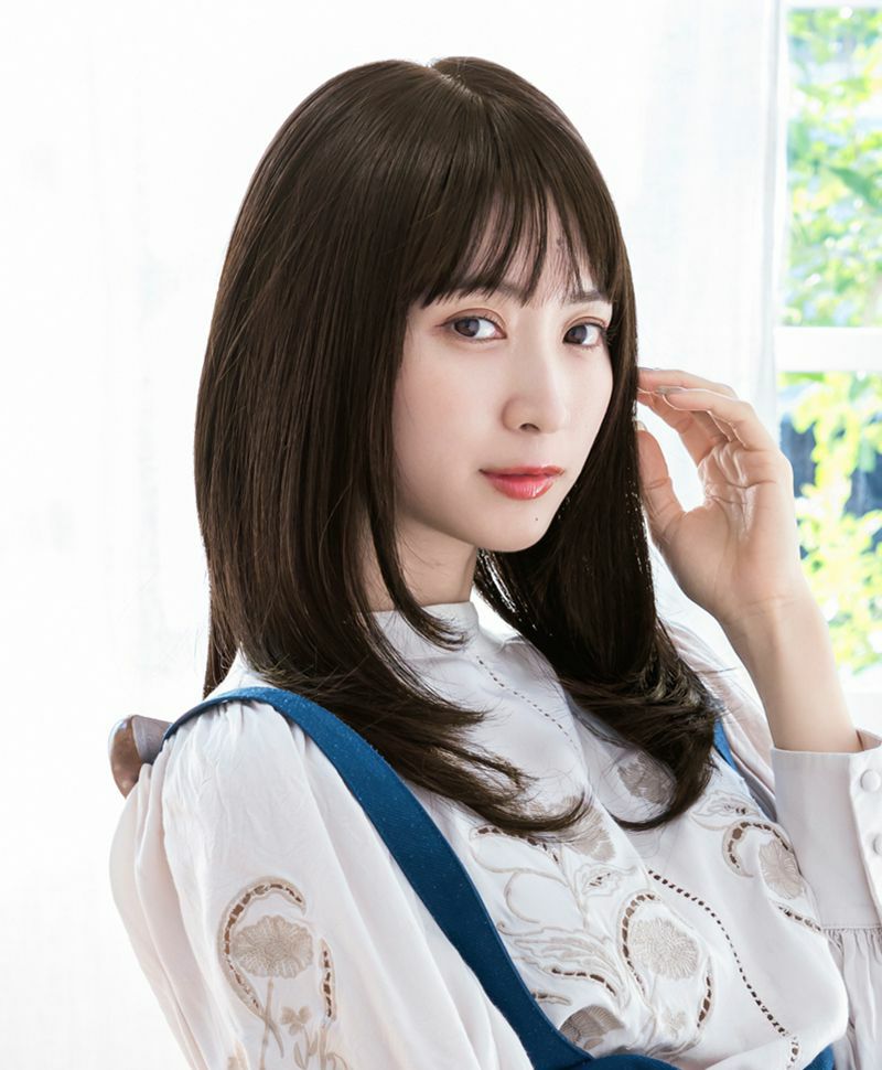 ★プリシラ公式限定★　手植えでふんわり流しやすく、アレンジ抜群　LA-006　フルールストレートロング　ZNC:人毛ミックスナチュラルカラー