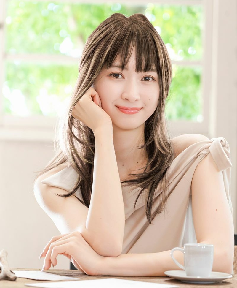 ★プリシラ公式限定★　毛先までつづく滑らかな質感と上品なシルエット　LA-006　フルールストレートロング　ZHM:人毛ミックスハイメッシュ