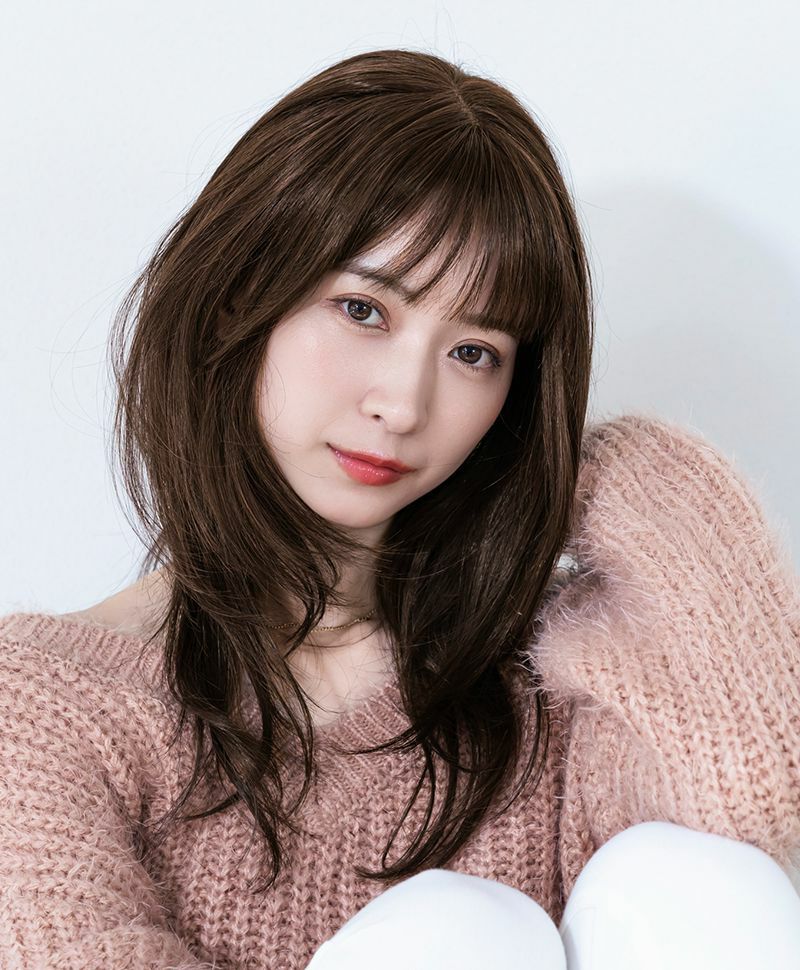 ★プリシラ公式限定★　治療中でもおしゃれでいたい方にもおすすめ　LA-006　フルールストレートロング　ZNB:人毛ミックスナチュラルブラウン