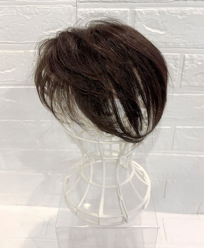 【WEB限定一点もの】総手植えカバーピースUMEDA-912-ZNC人毛ミックスナチュラルカラー【梅田サロンカットウィッグ】