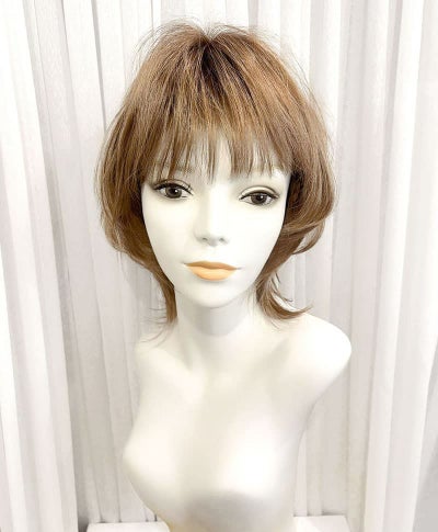  【WEB限定一点もの】マシンメイドグラデーションオールウィッグ【ミディアム】UMEDA-916-CTSBR耐熱ショコラブラウン【梅田サロンカットウィッグ】