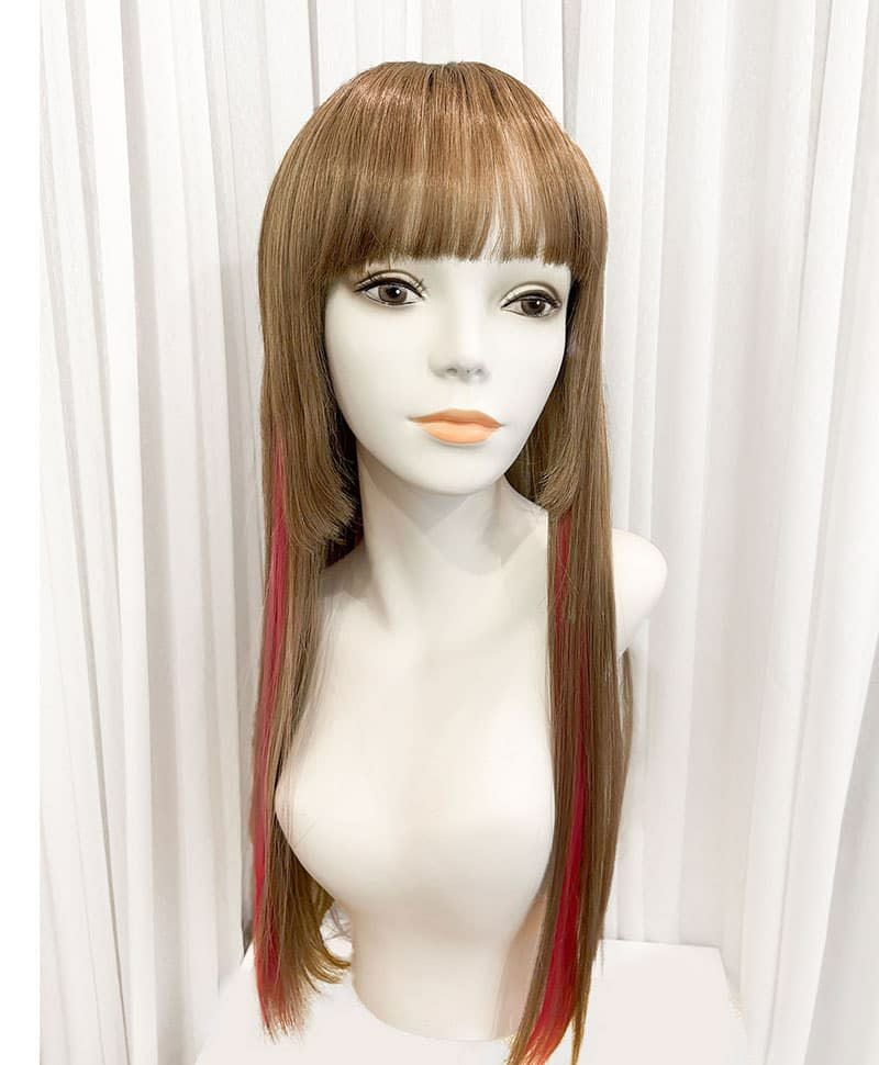 【WEB限定一点もの】マシンメイドグラデーションオールウィッグ【ロング】UMEDA-923-CTSBR耐熱ショコラブラウン（カスタム）【梅田サロンカットウィッグ】