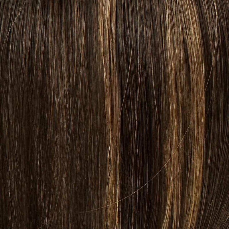 ちょびっと白髪隠しウィッグ【スタンダードタイプとロングタイプ】ST-012 カラーチップ/3AHM:ダークブラウンハイメッシュ