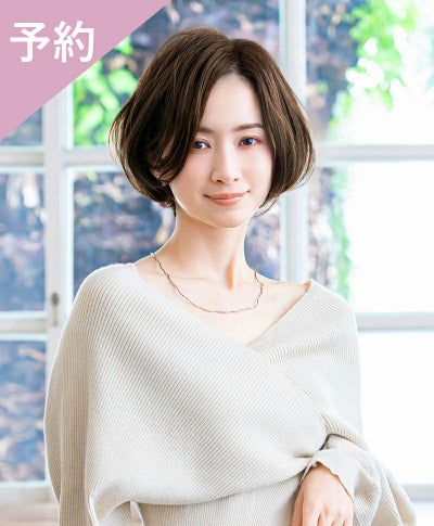 【予約商品】PRISILA Limi手植えオールウィッグ(人毛ミックス)【マノンワンレンボブ】LA-007