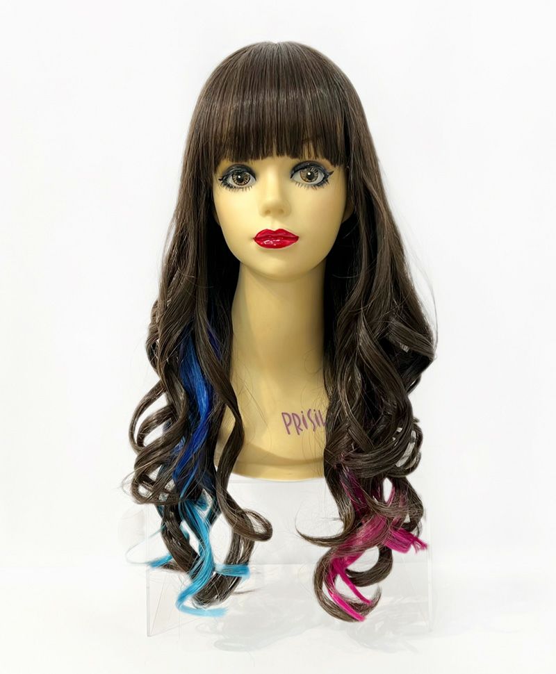 【WEB限定一点もの】【原宿店カットウィッグ】マシンメイドオールウィッグ【ロング】PRIHARA-025-TDB(カスタムアレンジ)