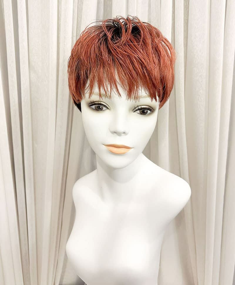 【WEB限定一点もの】マシンメイドグラデーションオールウィッグ【ショート】UMEDA-937-CTCB耐熱カッパーブラウン【梅田サロンカットウィッグ】