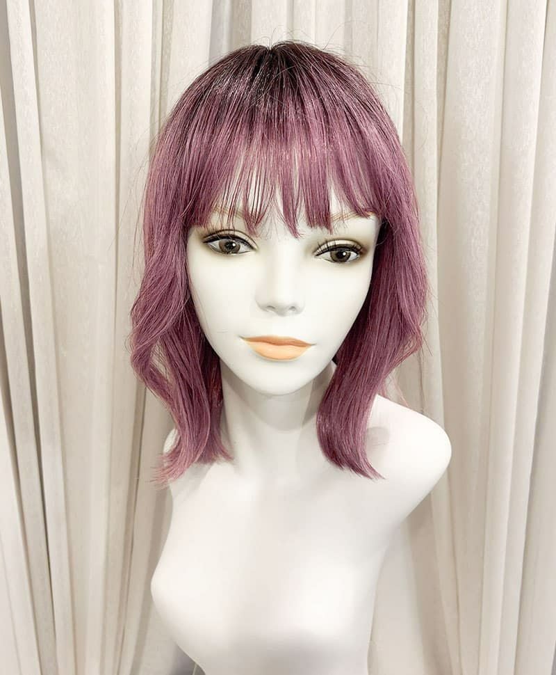  【WEB限定一点もの】マシンメイドグラデーションオールウィッグ【ミディアム】UMEDA-939-CTDP耐熱ダークプラム【梅田サロンカットウィッグ】