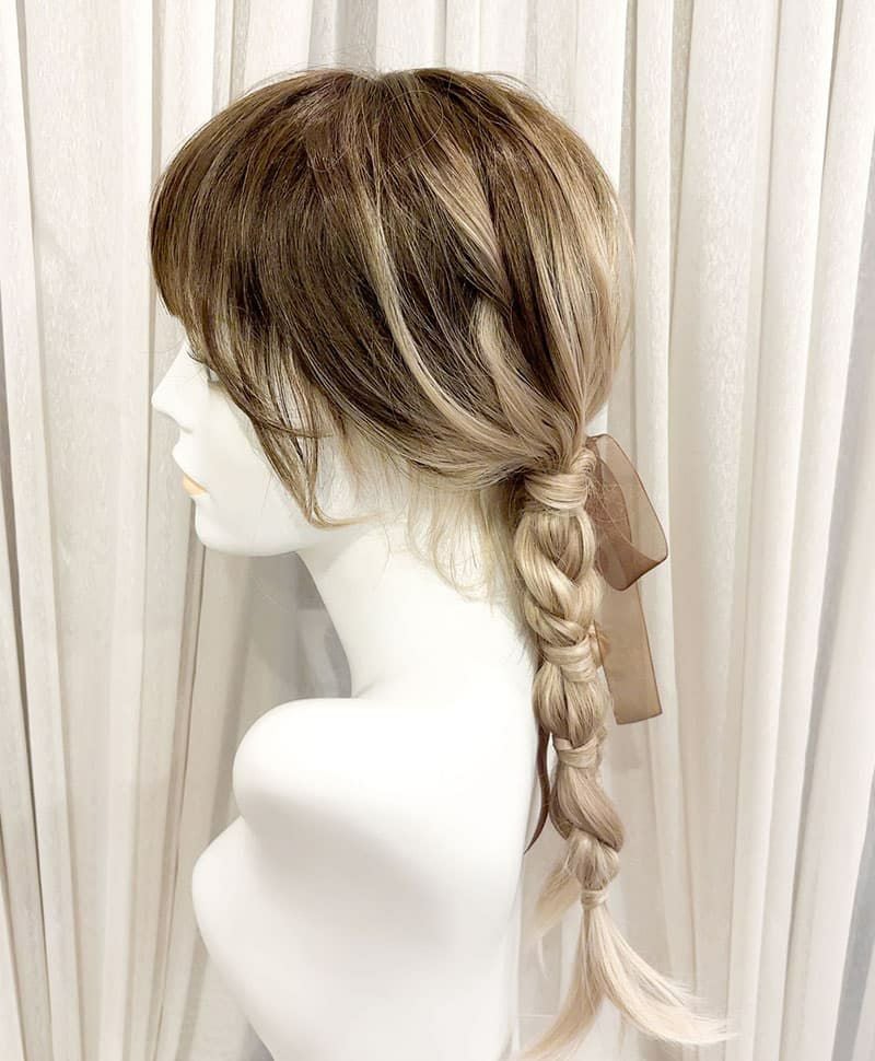 【WEB限定一点もの】マシンメイドオールウィッグ【ロング】UMEDA-940-A耐熱グラデーションカラー（ピンク系）（アレンジ）【梅田サロンカットウィッグ】