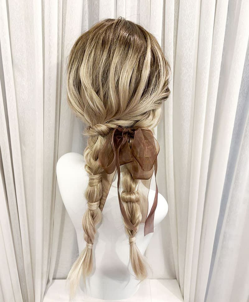 【WEB限定一点もの】マシンメイドオールウィッグ【ロング】UMEDA-940-A耐熱グラデーションカラー（ピンク系）（アレンジ）【梅田サロンカットウィッグ】