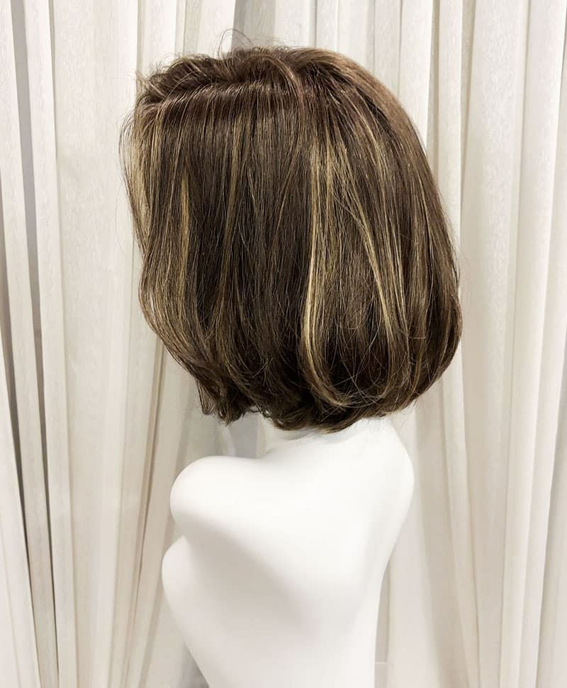  【WEB限定一点もの】手植えオールウィッグ【ボブ】UMEDA-941-ZHM人毛ミックスハイメッシュ【梅田サロンカットウィッグ】Mサイズ