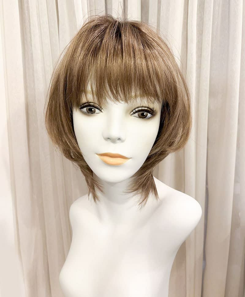 【WEB限定一点もの】マシンメイドグラデーションオールウィッグ【ミディアム】UMEDA-944-CTSBR耐熱ショコラブラウン【梅田サロンカットウィッグ】