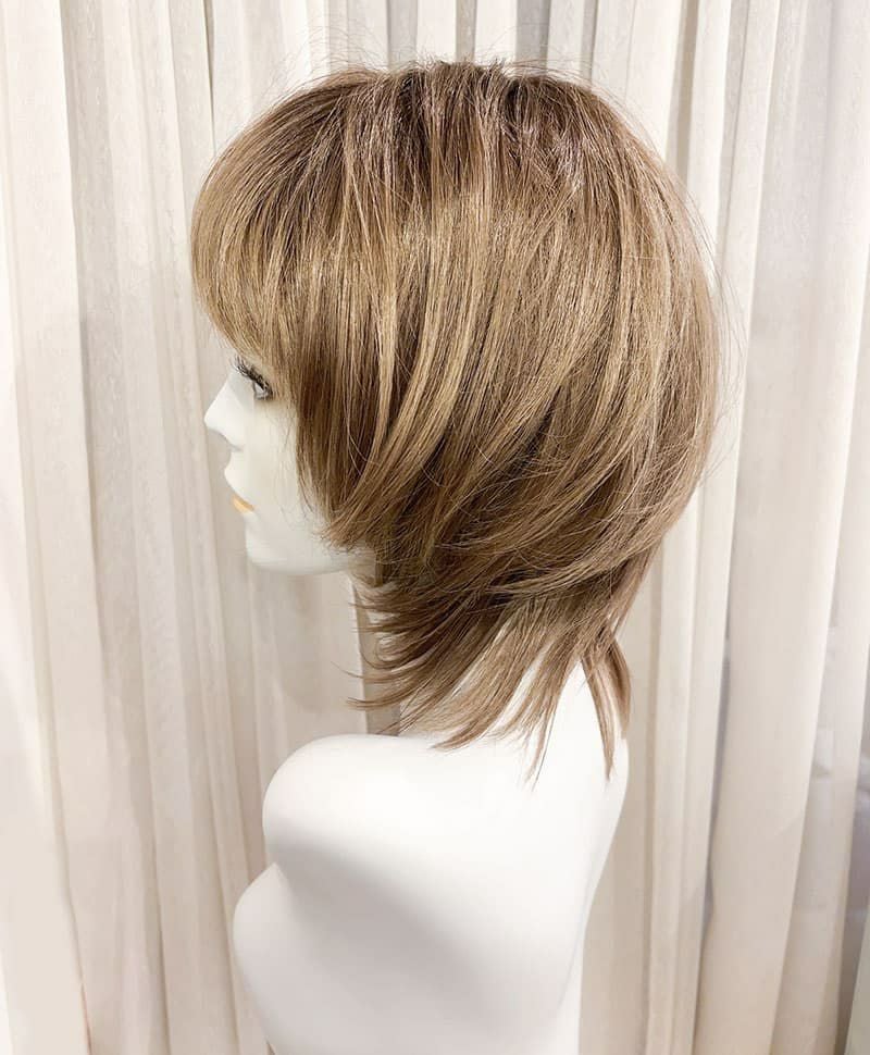 【WEB限定一点もの】マシンメイドグラデーションオールウィッグ【ミディアム】UMEDA-944-CTSBR耐熱ショコラブラウン【梅田サロンカットウィッグ】