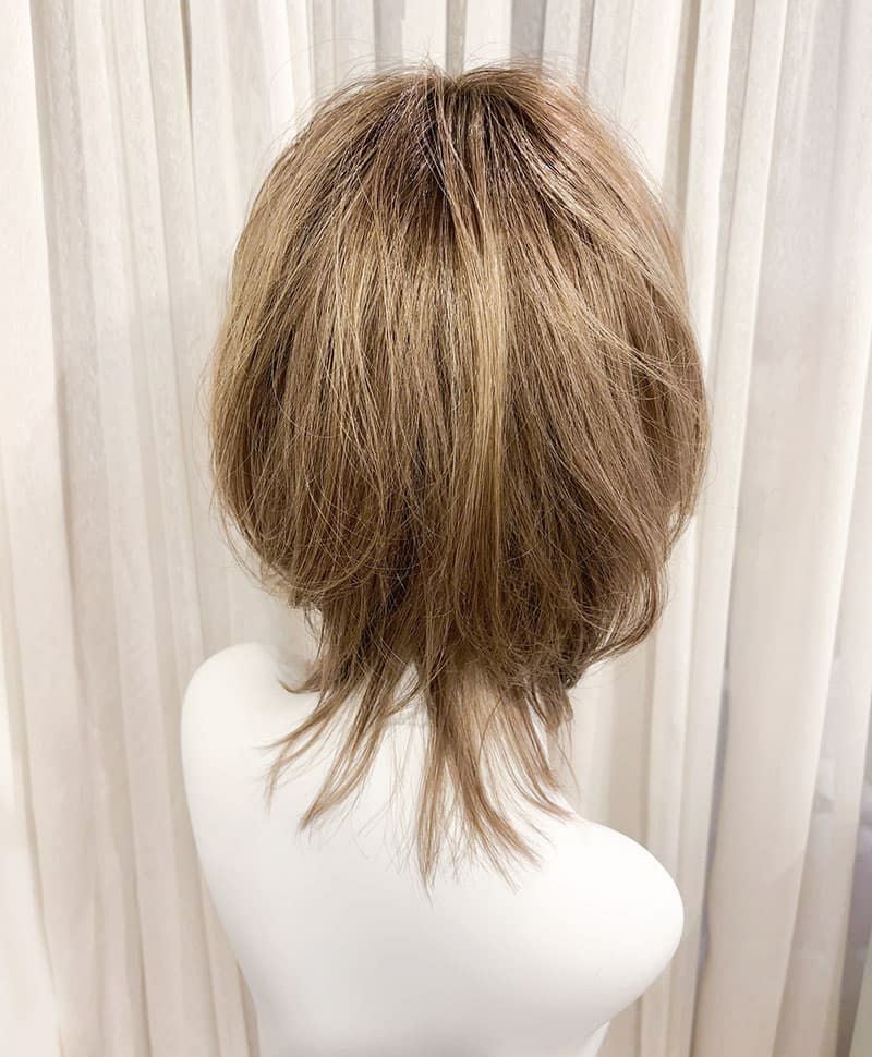 【WEB限定一点もの】マシンメイドグラデーションオールウィッグ【ミディアム】UMEDA-944-CTSBR耐熱ショコラブラウン【梅田サロンカットウィッグ】