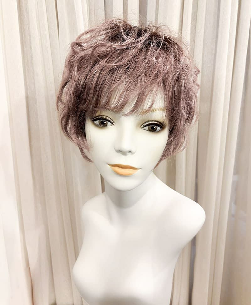 【WEB限定一点もの】マシンメイドグラデーションオールウィッグ【ショート】UMEDA-948-CTGL耐熱グレーラベンダー【梅田サロンカットウィッグ】