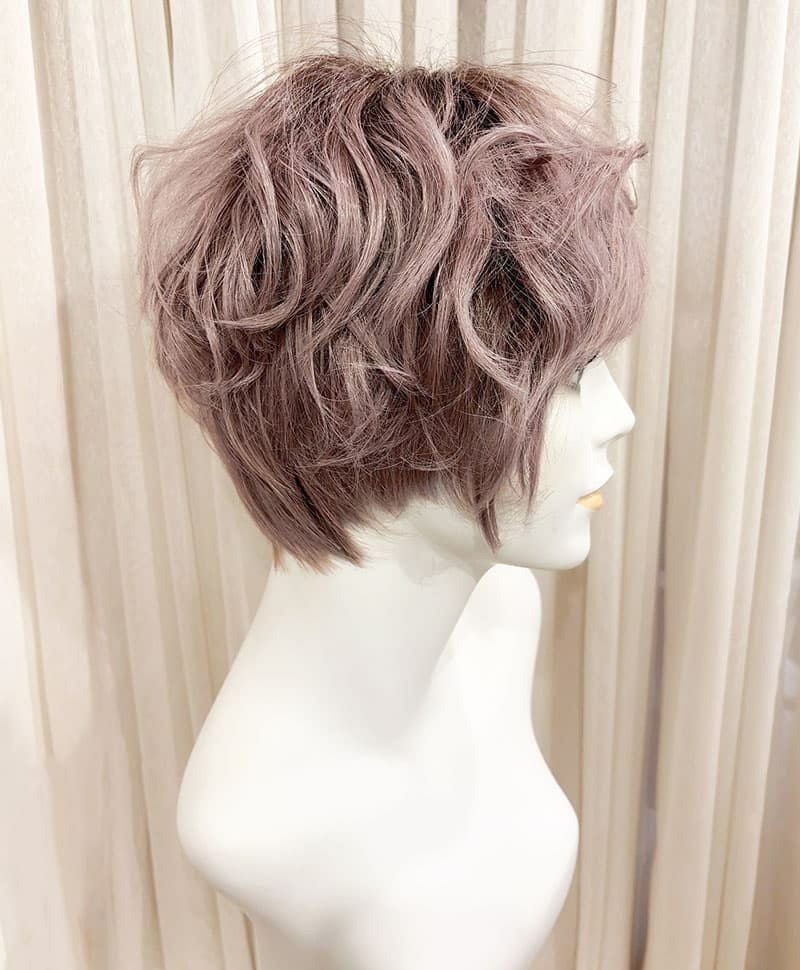 【WEB限定一点もの】マシンメイドグラデーションオールウィッグ【ショート】UMEDA-948-CTGL耐熱グレーラベンダー【梅田サロンカットウィッグ】