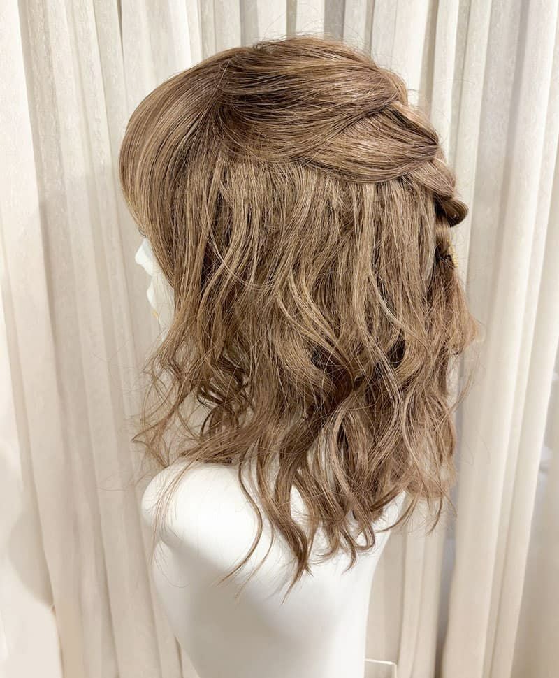 【WEB限定一点もの】マシンメイドグラデーションオールウィッグ【ミディアム】UMEDA-949-CTSBR耐熱ショコラブラウン（アレンジ）【梅田サロンカットウィッグ】