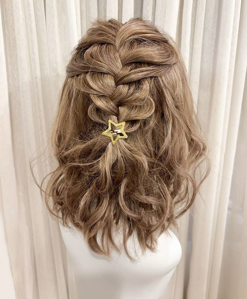 【WEB限定一点もの】マシンメイドグラデーションオールウィッグ【ミディアム】UMEDA-949-CTSBR耐熱ショコラブラウン（アレンジ）【梅田サロンカットウィッグ】