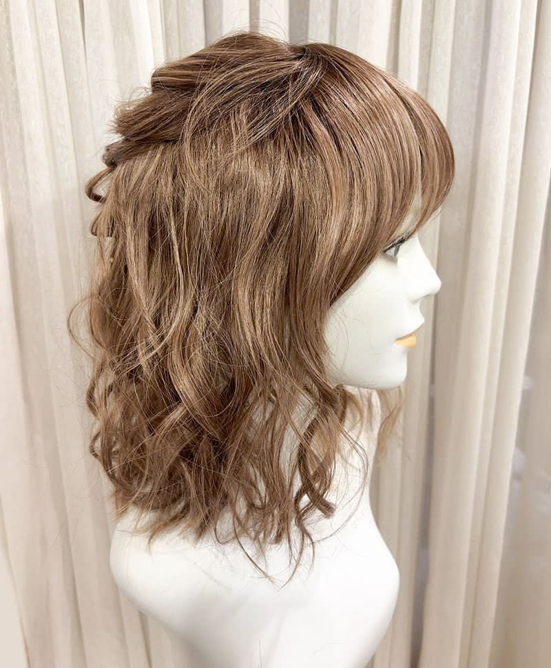 【WEB限定一点もの】マシンメイドグラデーションオールウィッグ【ミディアム】UMEDA-949-CTSBR耐熱ショコラブラウン（アレンジ）【梅田サロンカットウィッグ】