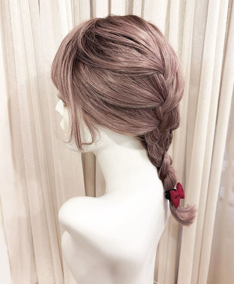  【WEB限定一点もの】マシンメイドグラデーションオールウィッグ【ロング】UMEDA-951-CTGL耐熱グレーラベンダー（アレンジ）【梅田サロンカットウィッグ】