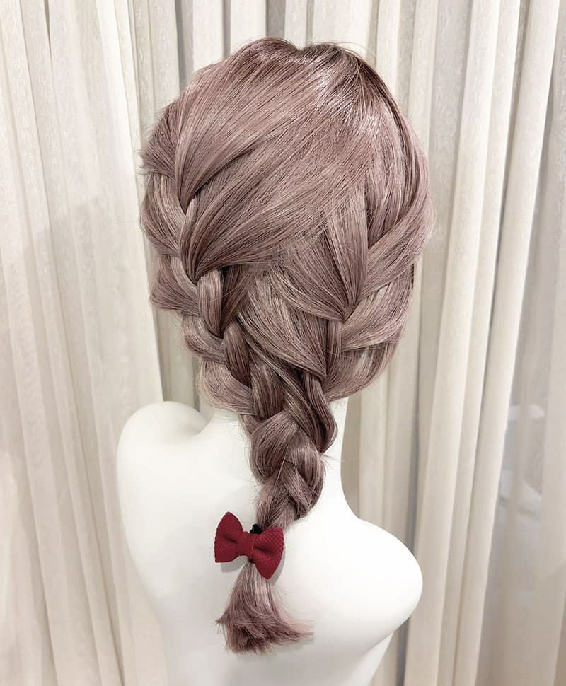  【WEB限定一点もの】マシンメイドグラデーションオールウィッグ【ロング】UMEDA-951-CTGL耐熱グレーラベンダー（アレンジ）【梅田サロンカットウィッグ】