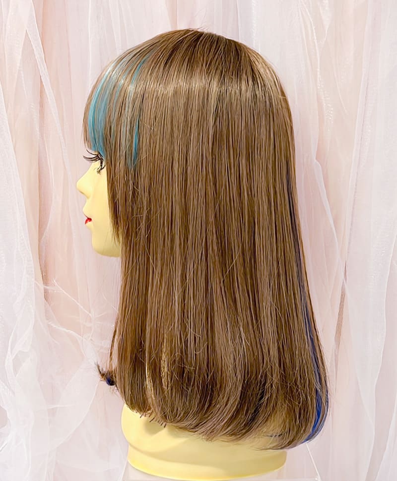【WEB限定一点もの】【原宿店カットウィッグ】マシンメイドグラデーションオールウィッグ【ボブ】PRIHARA-040-CTSBR(カスタムアレンジ)
