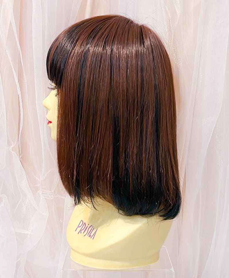 【WEB限定一点もの】【原宿店カットウィッグ】マシンメイドオールウィッグ【ボブ】PRIHARA-041-TRB(カスタムアレンジ)