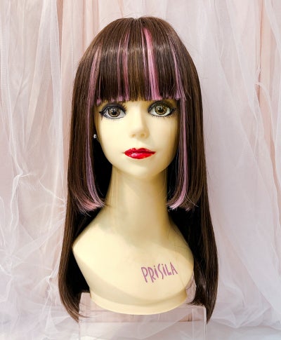  【WEB限定一点もの】【原宿店カットウィッグ】マシンメイドオールウィッグ【ミディアム】PRIHARA-044-TDB(カスタムアレンジ)