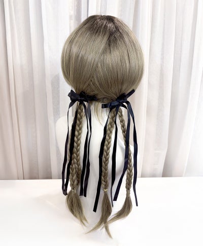 【WEB限定一点もの】マシンメイドグラデーションオールウィッグ【ロング】UMEDA-971-CTOG耐熱オリーブグレー（アレンジ）【梅田サロンカットウィッグ】