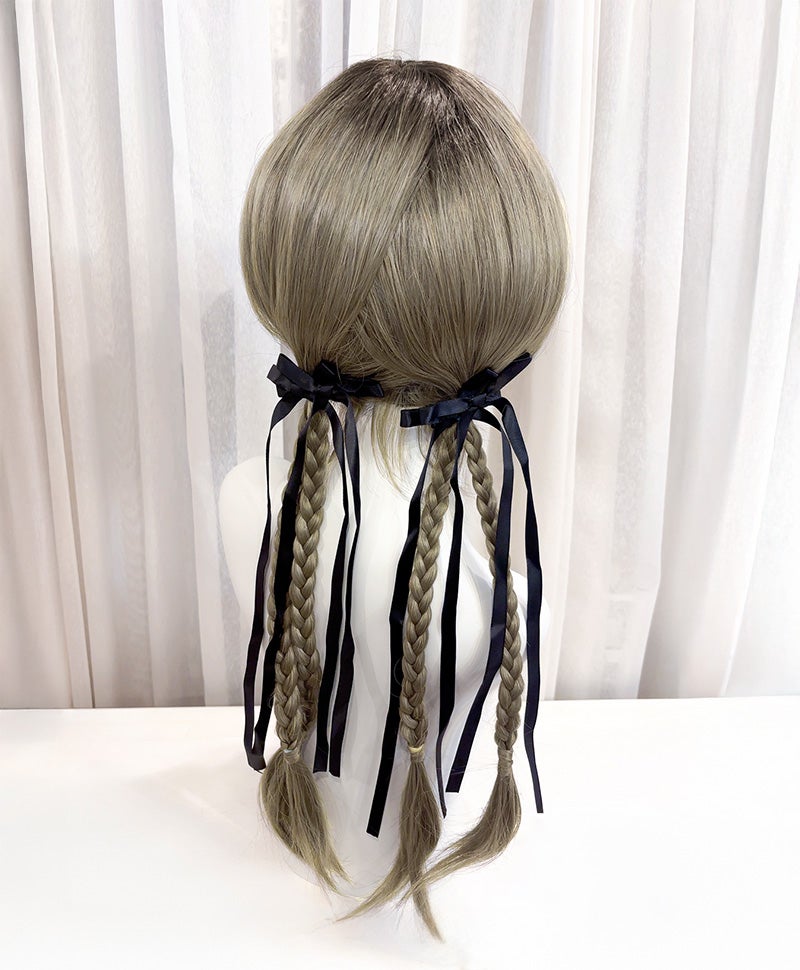 【WEB限定一点もの】マシンメイドグラデーションオールウィッグ【ロング】UMEDA-971-CTOG耐熱オリーブグレー（アレンジ）【梅田サロンカットウィッグ】