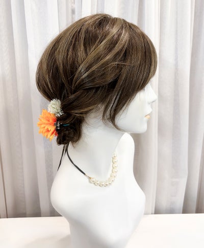 【WEB限定一点もの】マシンメイドグラデーションオールウィッグ【ミディアム】UMEDA-972-UHM耐熱ミックスハイメッシュ（アレンジ）【梅田サロンカットウィッグ】
