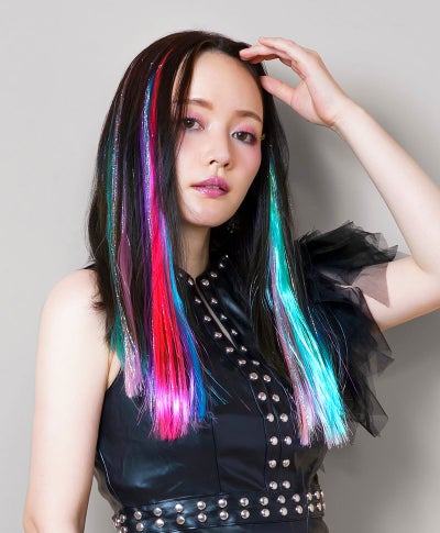 【セルフでできる!】10秒カラーメッシュネオン【3カラーネオンメッシュ】EX-3COLOR モデル着用カラー:NE10_NE11