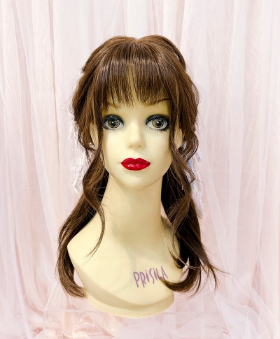 【WEB限定一点もの】【原宿店カットウィッグ】手植えオールウィッグ【ロング】PRIHARA-055-ZMB(カスタムアレンジ)　Mサイズ
